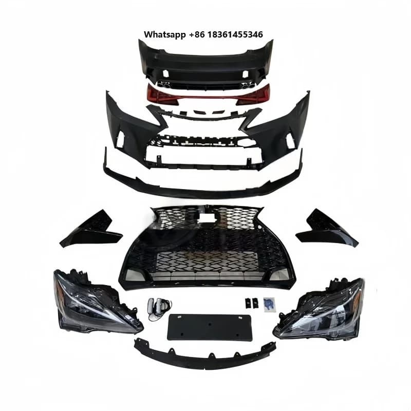 For  IS250, IS300 From 2006-2012 Upgraded to 2021 Front and Rear Bumper Body Kits.including Front  Rear Bumper Suitable