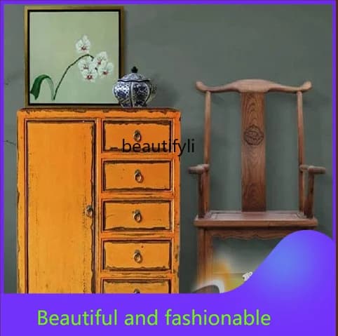 Solid wood antique furniture 5 drawers 1 foyer porch cabinet locker