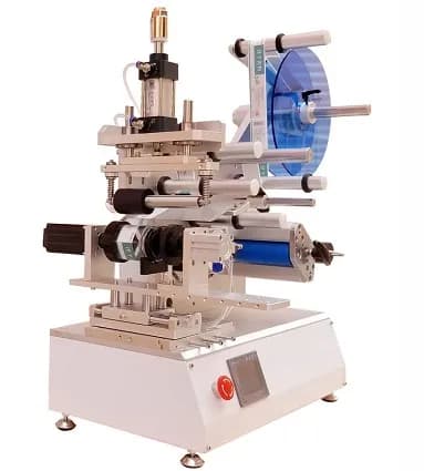Semi Automatic Roller Flat and Motor Rotary Labeling Machine With Date Code Printer