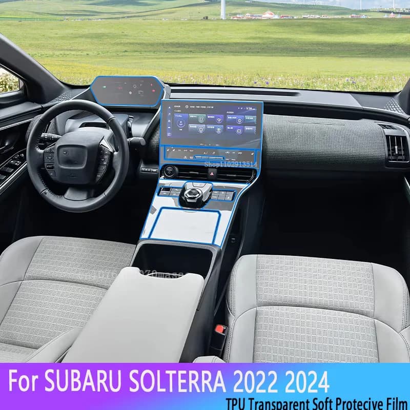 Accessories For SUBARU SOLTERRA 2022 2024 Car Interior Center Console instrument Transparent TPU Film Protective scratch Sticker