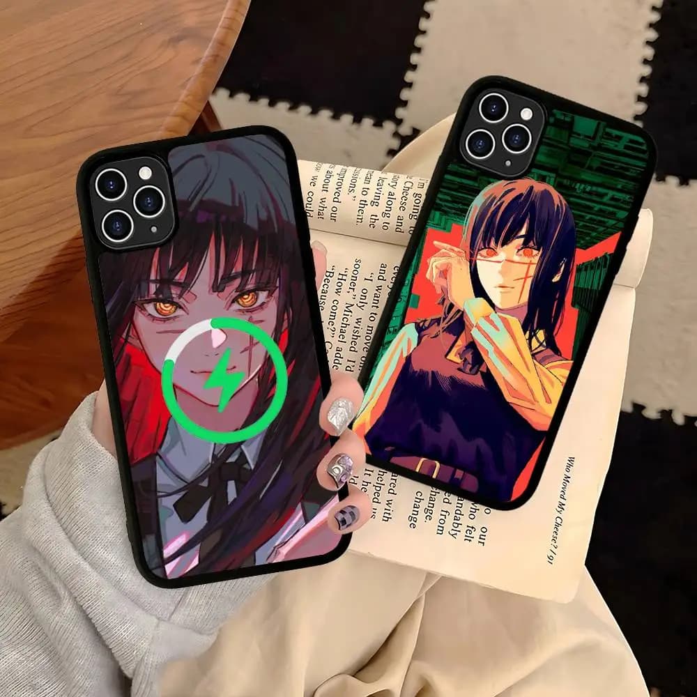 Asa Mitaka Chainsaw Man Anime Manga For Magsafe Magnetic Phone Case For IPhone 17 16 15 14 13 12 11 Plus Pro Max PC+TPU Cover