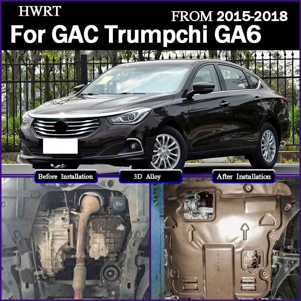 For GAC Trumpchi GA6 2015-2018 1.6T 1.5T 1.8T Engine Chassis Guard Cover Protector Plastic Magnesium Alloy Accessories