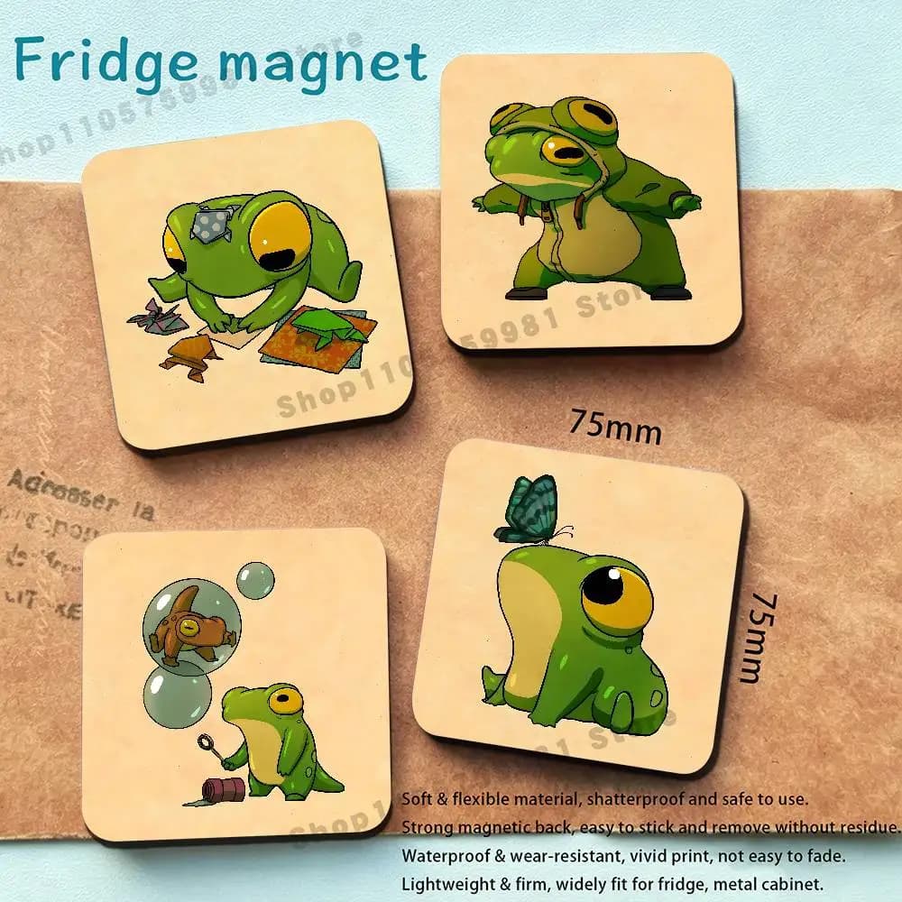 Wholesome Frog Art Refrigerator Magnets the Perfect Choice for Home Create Warm Cozy Home Decor Gifts