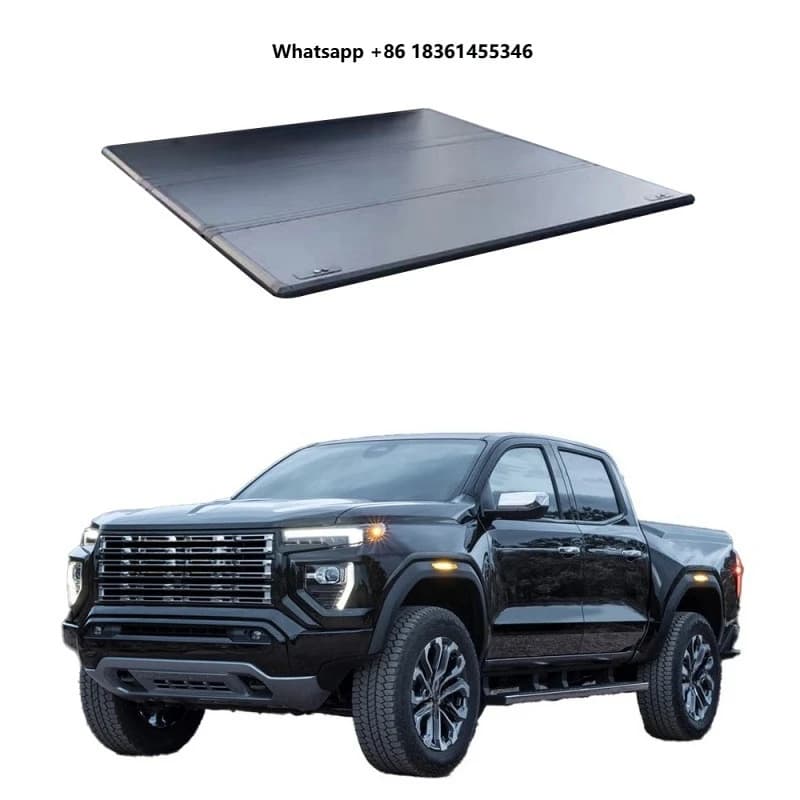 Hard Tri Fold Pickup Truck Tonneau Cover Universal Off Road Cargo Truck Exterior Accessories