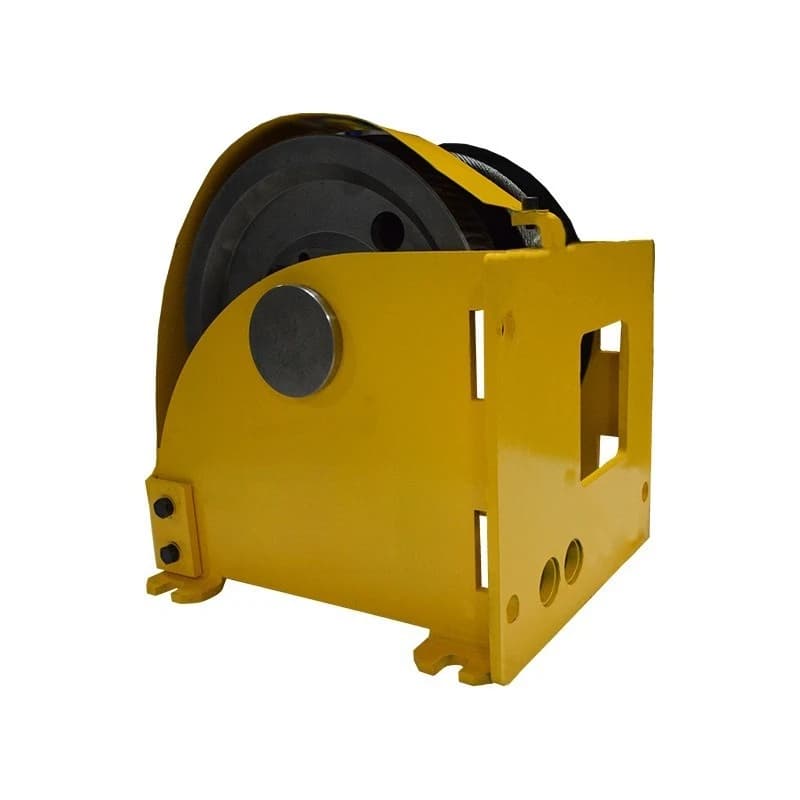 Manual two-speed winch, can install solar panel wire rope winch, two-speed can connect power tools