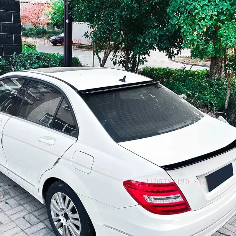 Factory Hot Selling High Quality Universal Rear Window Roof Spoiler Wings S Plastic Glossy Black Carbon Look Sedan Sport Styling