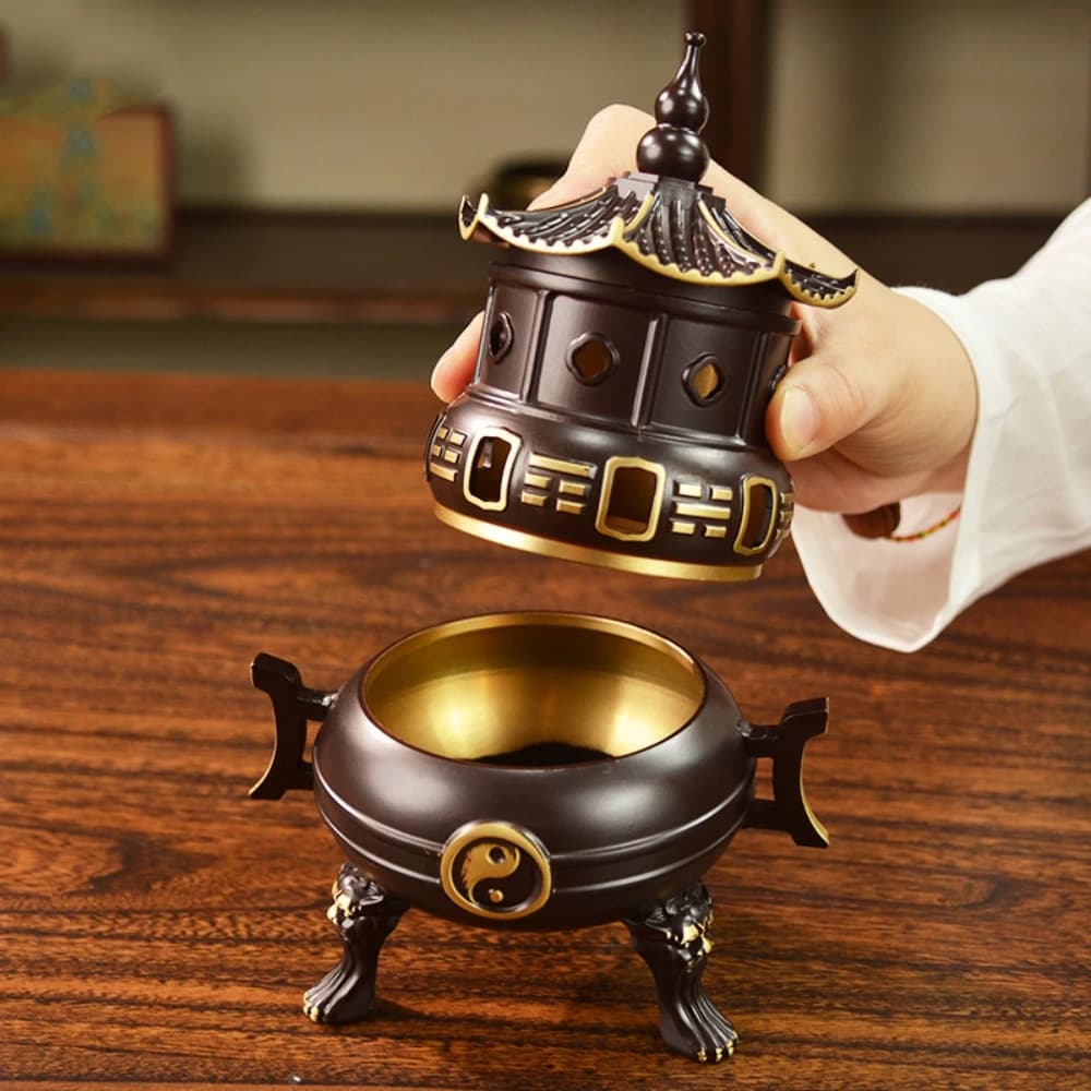 Buddha Incense Holder Burner Home Indoor Incense Burner Temple Decor Whole Brass  Room Decoration Delicate Incense Holder