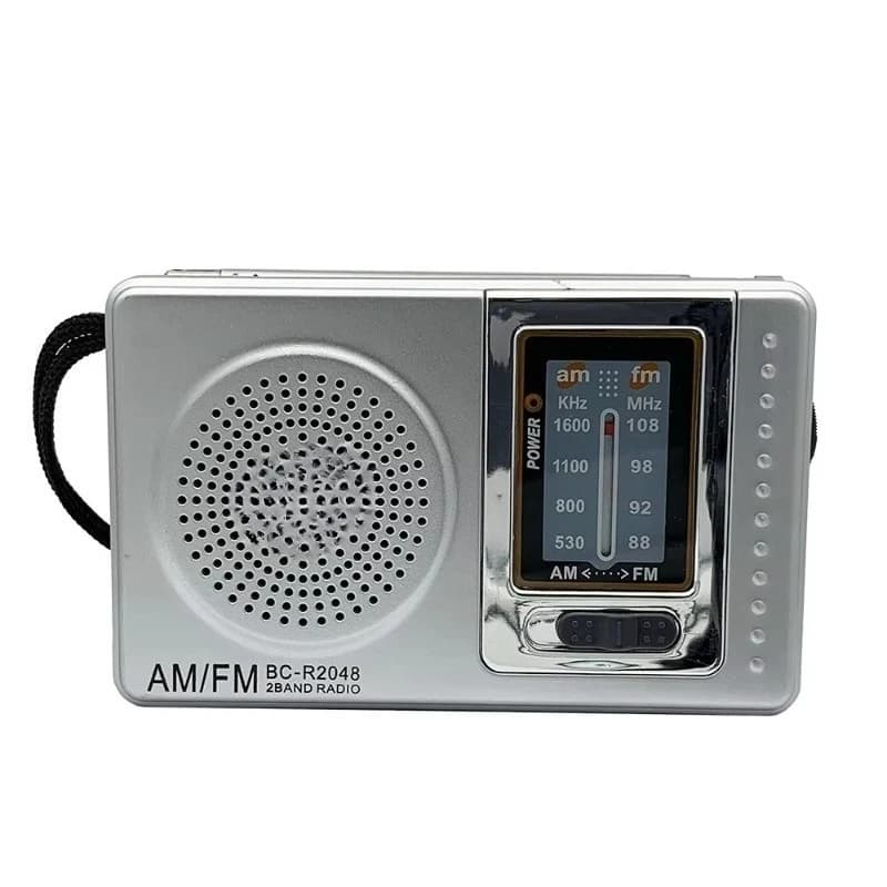 BC-R2048 AM FM Radio Telescopic Antenna Multifunction Mini Portable Radio