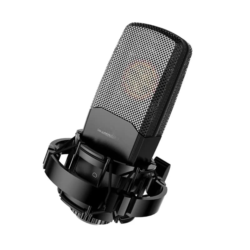 Professional Recording Microphone Condenser Cardioid Mic Metal Windscreen Shock Mount for Karaoke Live Broadcast