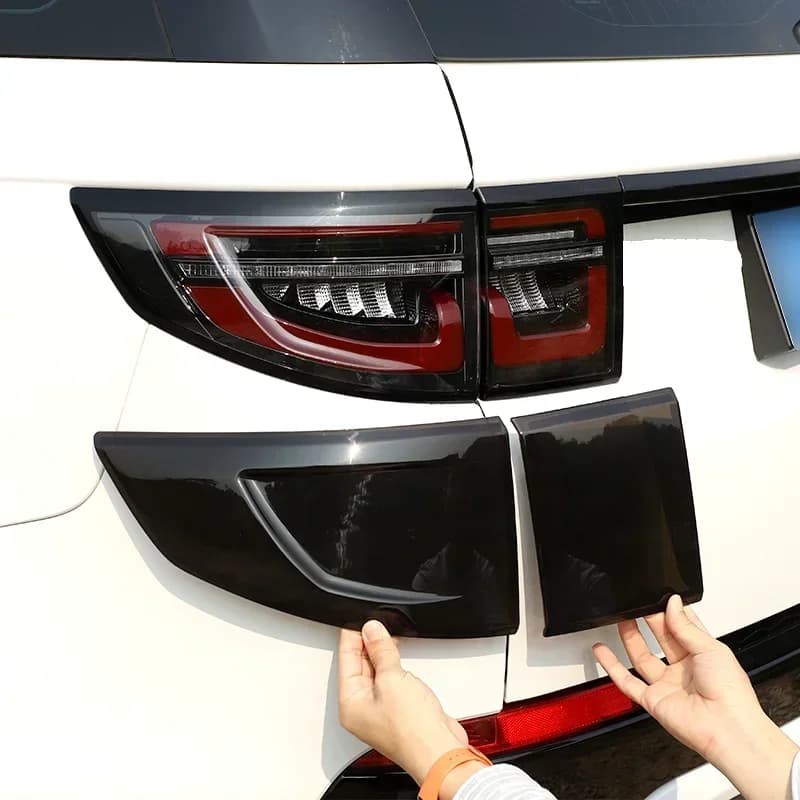 For Land Rover Discovery Sport 2020-2022 ABS Blackened Car Rear Lamp Shade Brake Indicator Light Reversing Tail Lamp Cover Trim