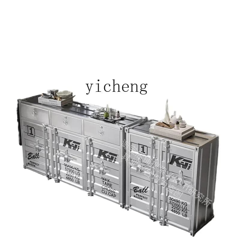 ZZXL industrial style retro dining cabinet file cabinet creative container display cabinet old iron