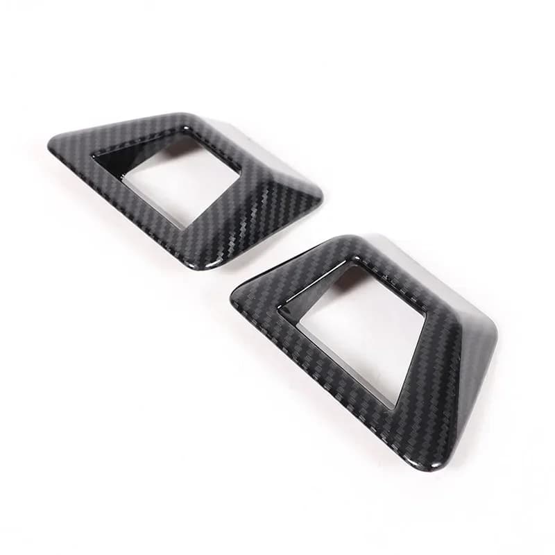 For 2022-2024 Hyundai Santa Cruz ABS Carbon Fiber Car Rear Fog Light Frame  Cover Trim Sticker Interior Car Accessories