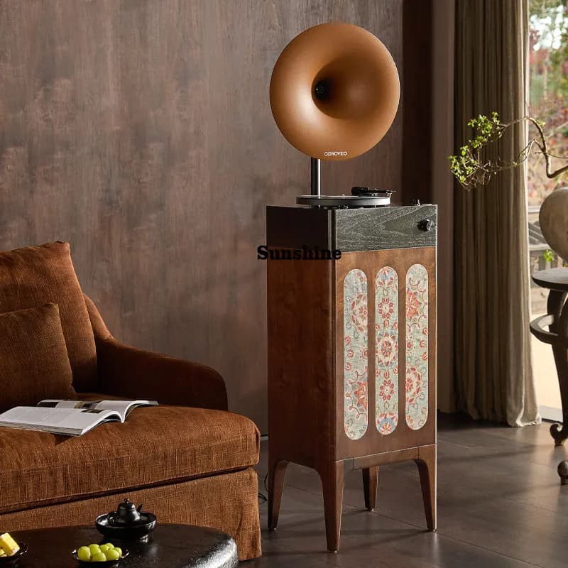 Medieval lp retro vinyl record new Chinese homestay phonograph bluetooth speaker