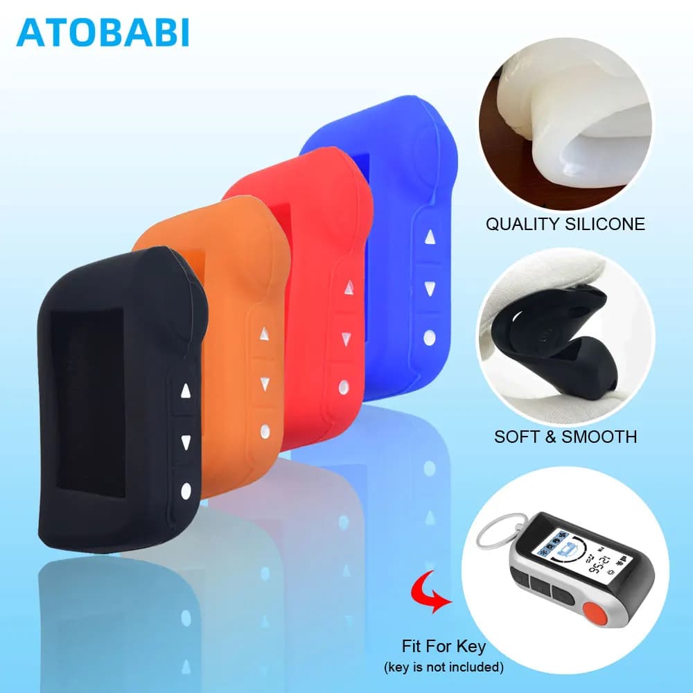 Silicone Key Cover Skin For Starline A93 A63 A39 A36 A66 A96 Two Way Car Alarm Transmitter LCD Remote Fobs Shell Protector Case