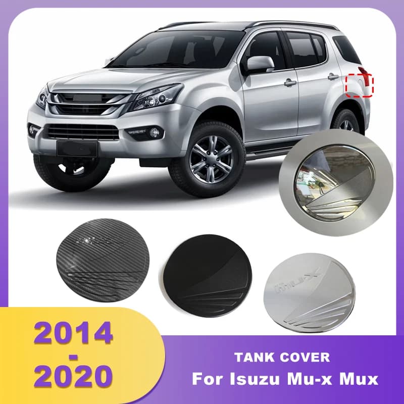 Chrome Gas Tank Cover For Isuzu Mu-x Mux 2014 2015 2016 2017 2018 2019 2020 ABS Parts