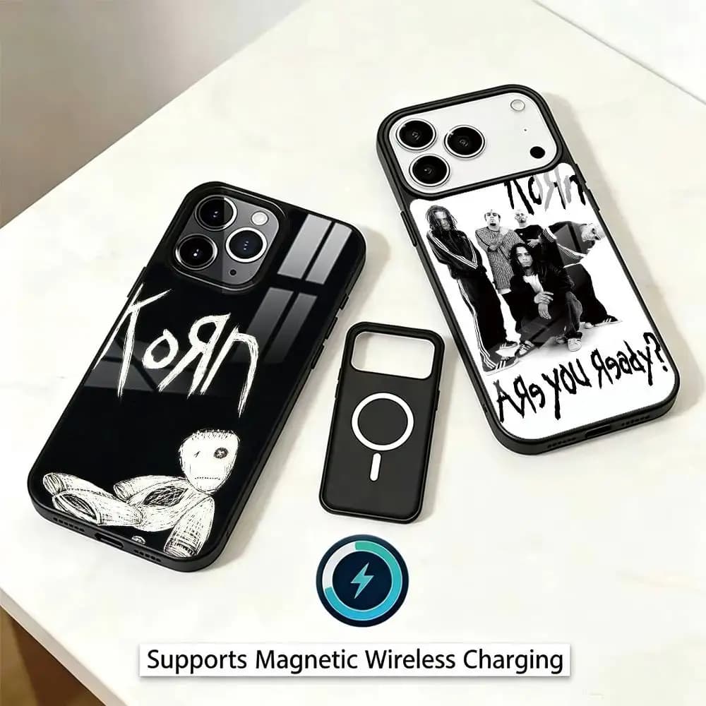 Rock Band K-Korn Phone Case For iPhone17,16,15,14,13,12,11 Plus,Pro Magnetic Supports Magnetic Wireless Charging
