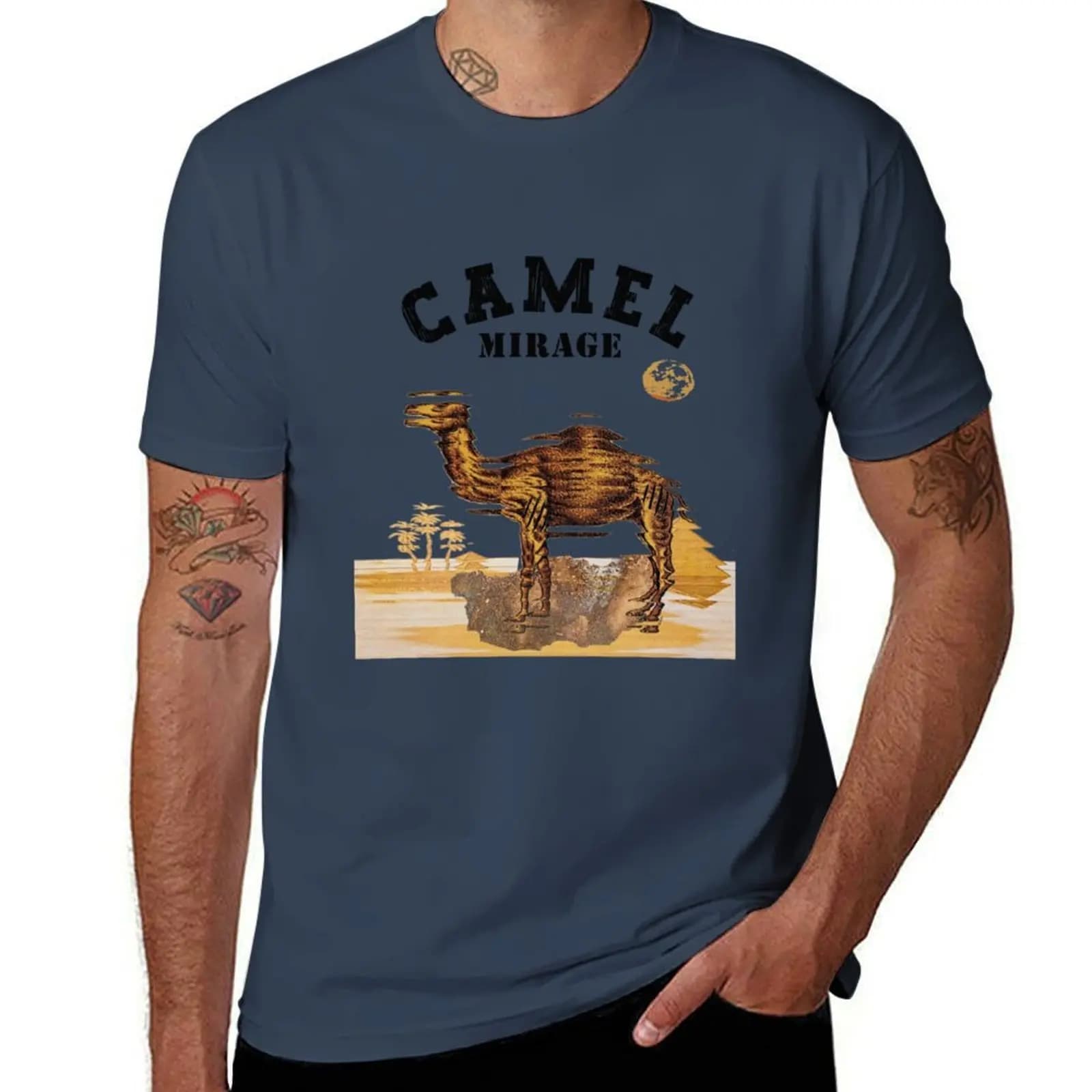 Camel Mirage T-Shirt t shirts for man cotton cotton t shirts high quality T-Shirt