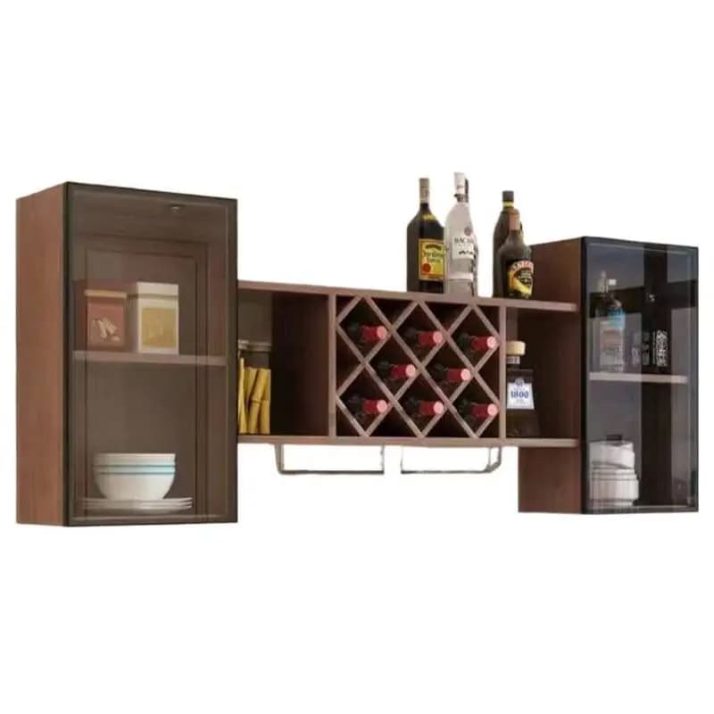 Wine cabinet wall-mounted wine rack, simple wine compartment dining room living room wall-mounted wine rack