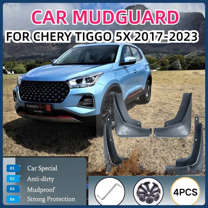 Car Mud Guards For Chery Tiggo 4 E 5x Pro EMC Wave 3 2017~2023 Universal Mudguards Front Rear Fender Mudflapds Auto Accessories
