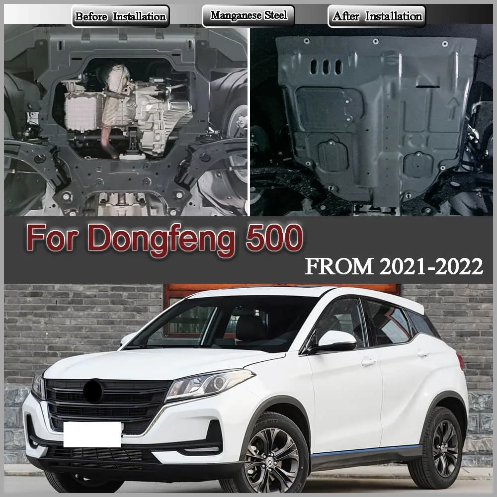 For Dongfeng 500 2021-2022 1.5L Car Accessories Black Under Engine Guard Mudguard Board Splash Shield Mud Fender Plate Panel