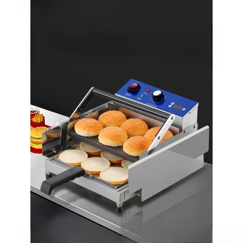 Hamburger machine, commercial small automatic hamburger embryo heating and drying machine