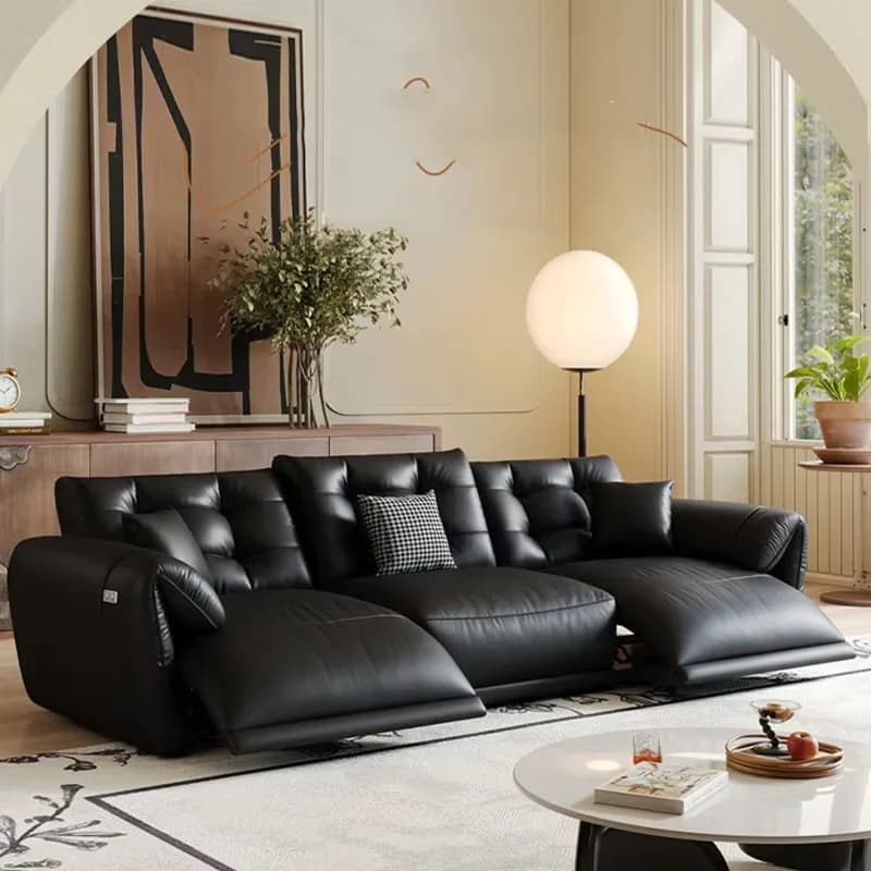 Full Size Armrest Electric Sofas Waterproof Design Lounges Loveseat Sofa Living Room Luxury Italian Divano Soggiorno Furniture