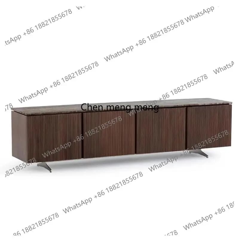Italian Designer TV Cabinet Modern Light Luxury Hallway Entertainment Display Tv Stands Retro Living Room Muebles Furniture