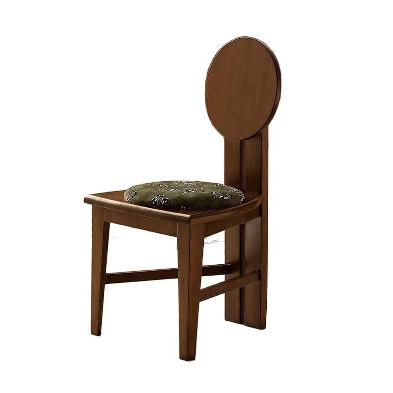 Triangle chair medium antique solid wood dining chair backrest soft bag household chair