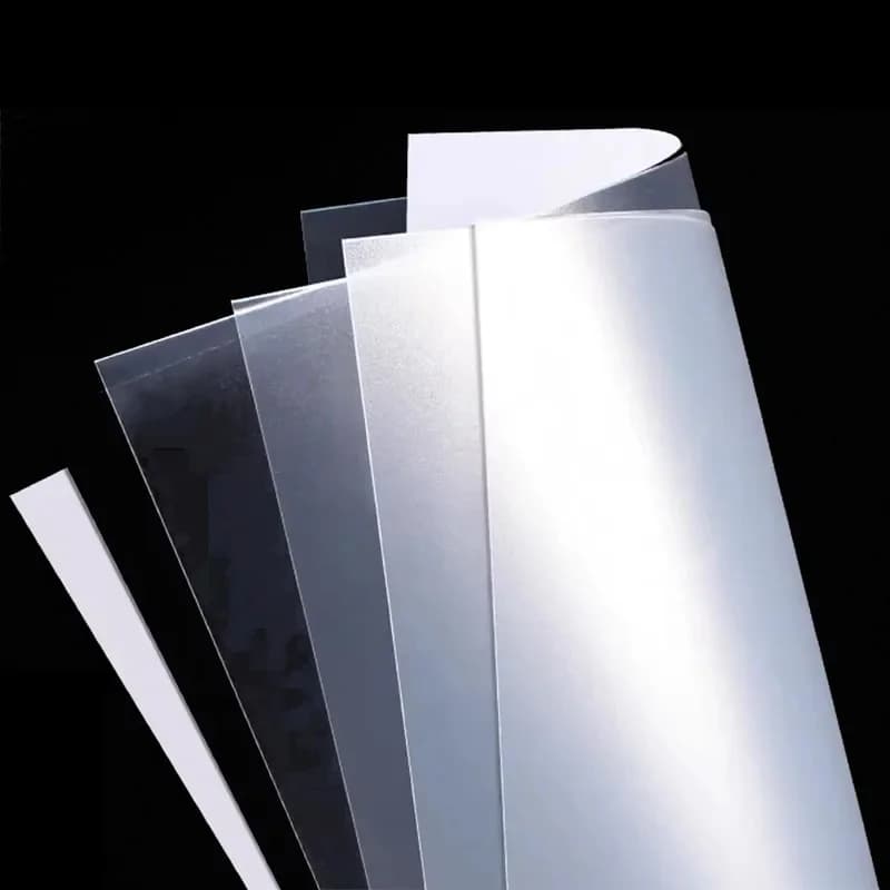 Double Sided Matte Black White PP Plastic Board Frosted Sheet Panel Thickness 0.3/0.4/0.5/0.6/0.8/1/1.2/1.5/2mm