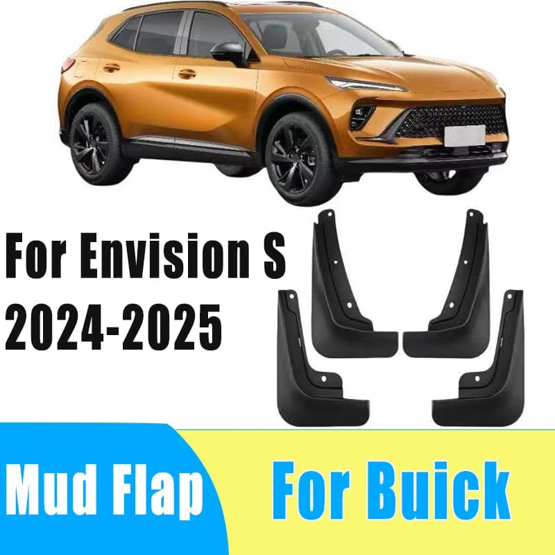 4pcs Auto Tire Mudguard Waterproof Prevent Mud Splashing Car Mud Flap Fender Trim Accessories For Buick Envision S 2024-2025