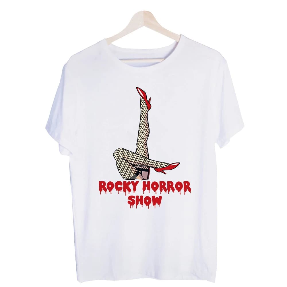 Men's Fishnet Stockings and High Heels Graphic Tee, Short Sleeve Crew Neck T-Shirt for Casual Streetwear and Party Outfits