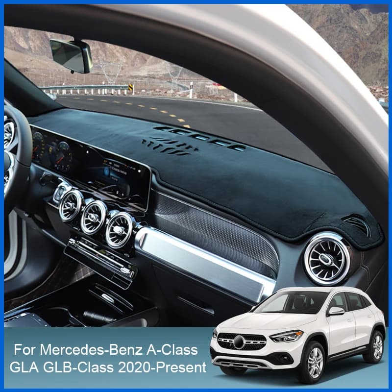 For Mercedes-Benz A B-Class GLA GLB-Class 2020-2024 Auto Dashboard Cover Protective Pad Interior Sunshade Carpet Car Accessories