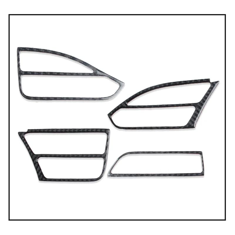 For Tesla Model X Carbon Fiber Central Control Instrument Air Outlet Accessories Modified Car Decoration