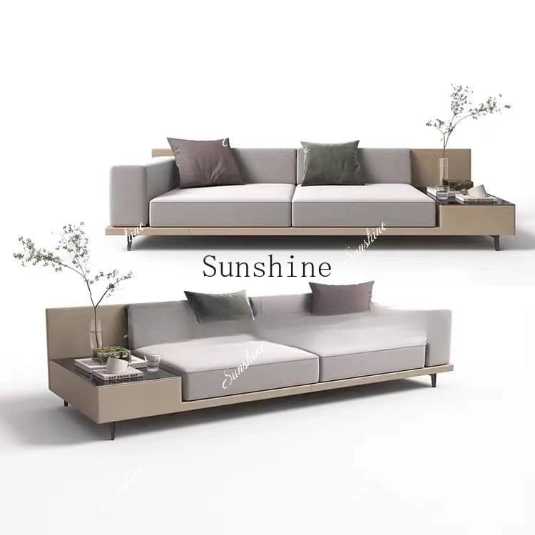 Modern light luxury sales office negotiates sofa coffee table combination hotel homestay rest booth  FT