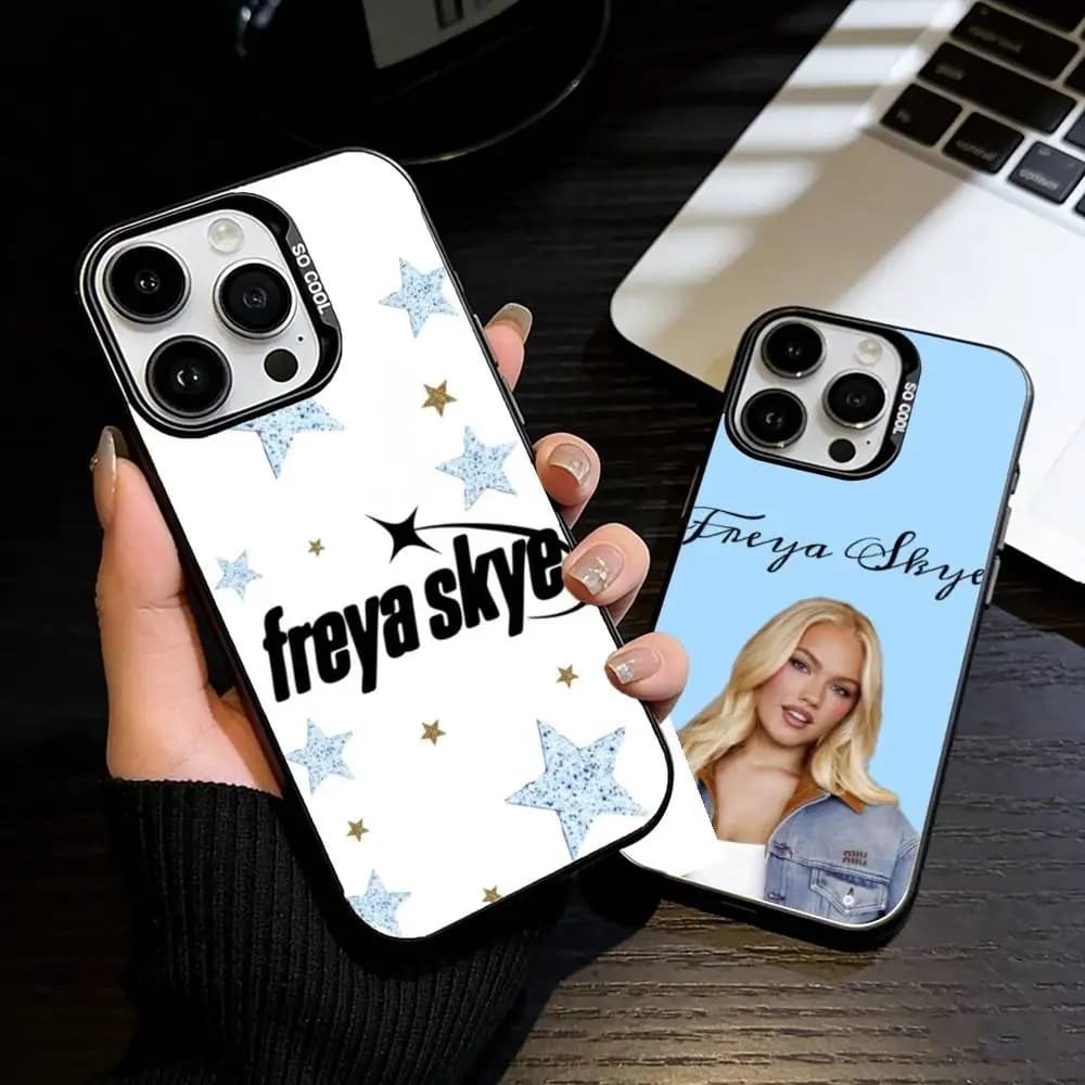 F-Freya Skye Singer Phone Case For iPhone 17 16 15 14 13 12 11 Pro Max Plus Silver Matte Black Cover