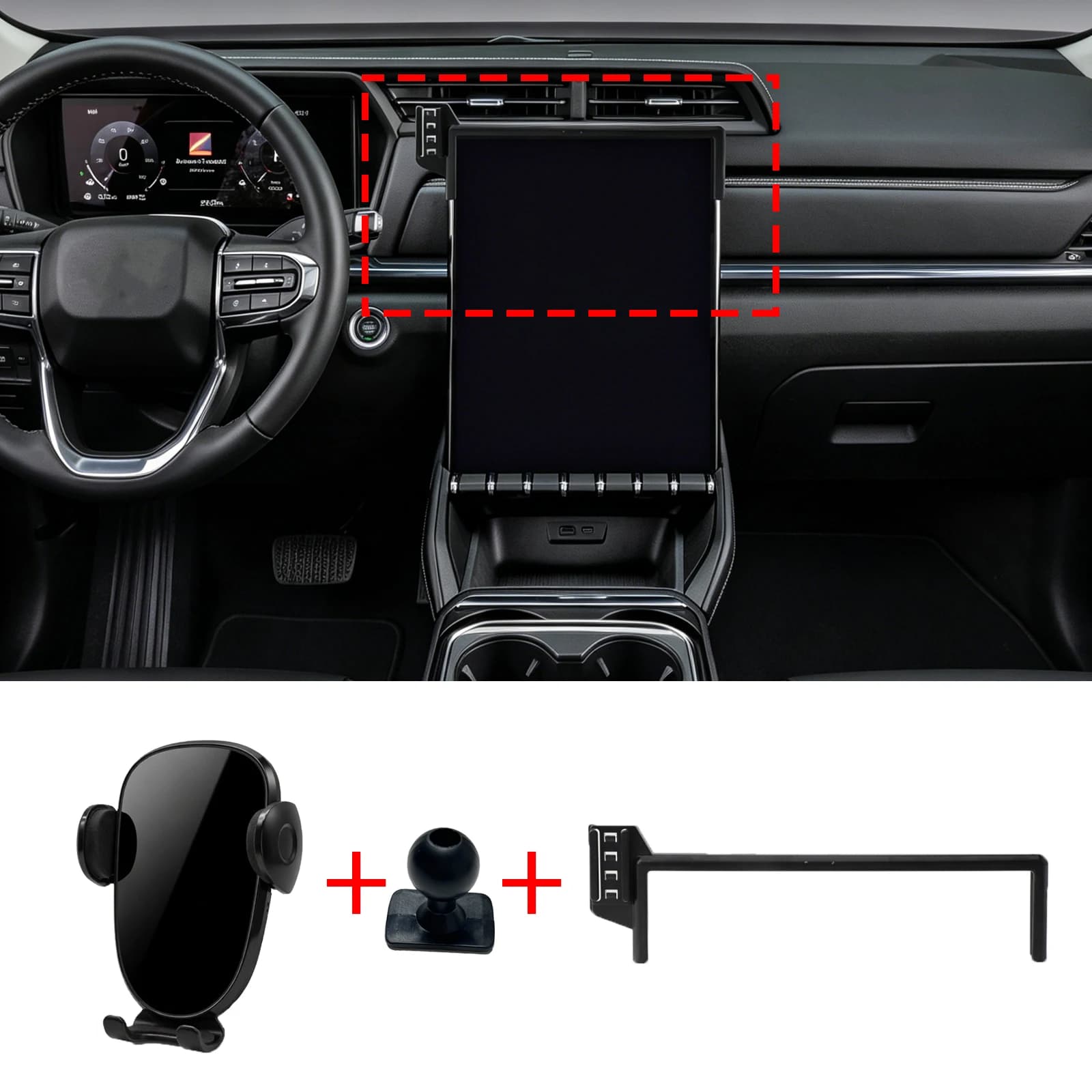for GMC Terrain T1XX 2025 2026 2027 LHD Mobile Phone Bracket, Dashboard Mount Simple Installation Car Accessories