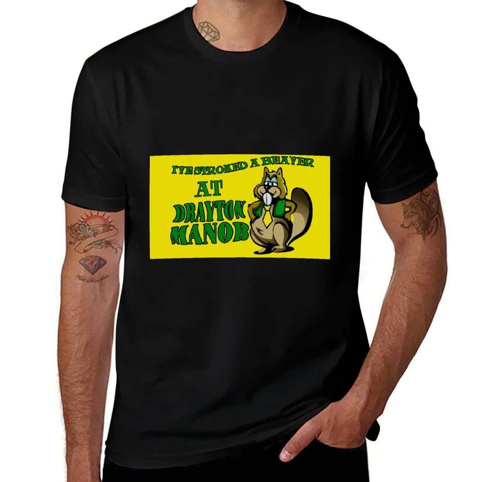 I've stroked a beaver at Drayton Manor! T-Shirt t shirts for man graphic tees t shirt personalised