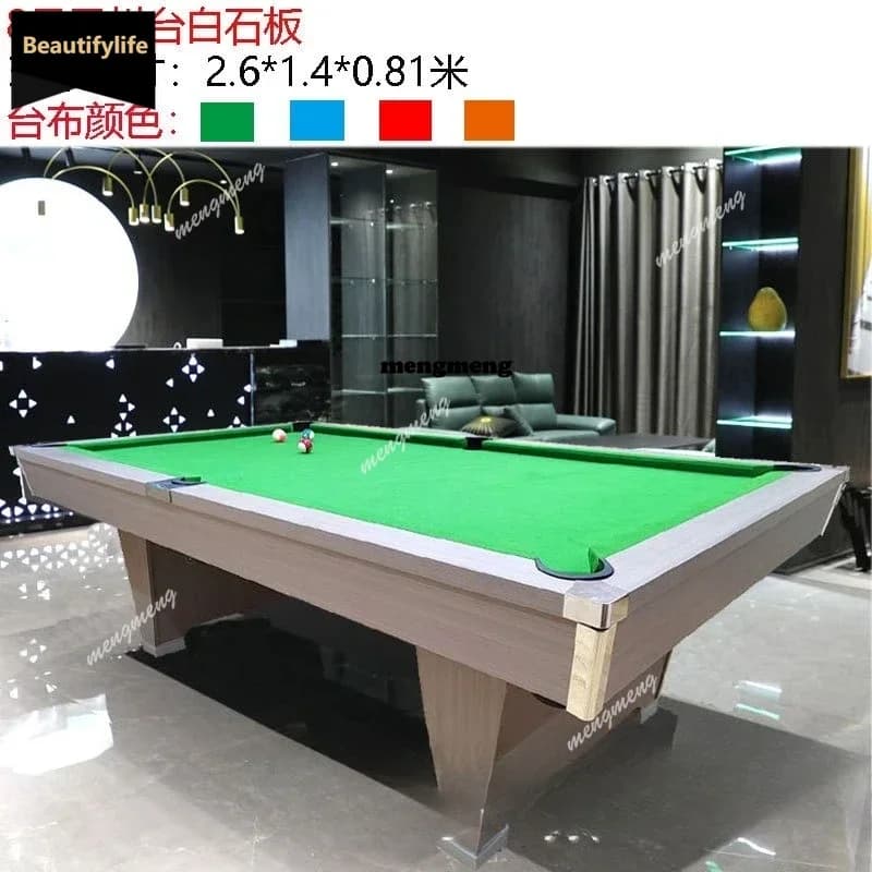 Household Standard American black eight pool table Commercial indoor fancy nine ball  tennis table two-in-one D80