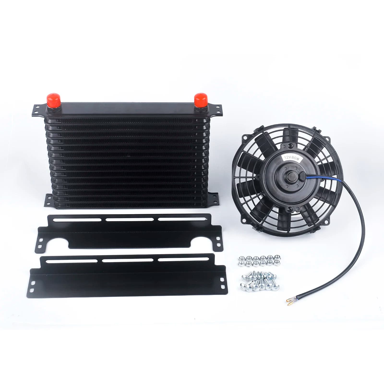 15 Rows Super Oil Cooler Kit With Fan and Mounting Bracket