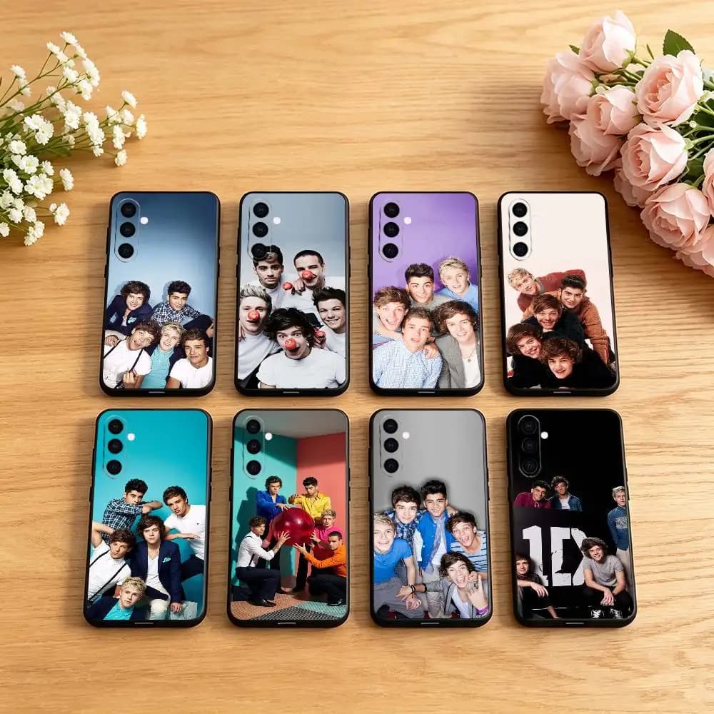 Band One D-Direction Phone Case For Samsung Galaxy A73,A72,A71,A70,A53,A52,A51,Others Soft Black Cover