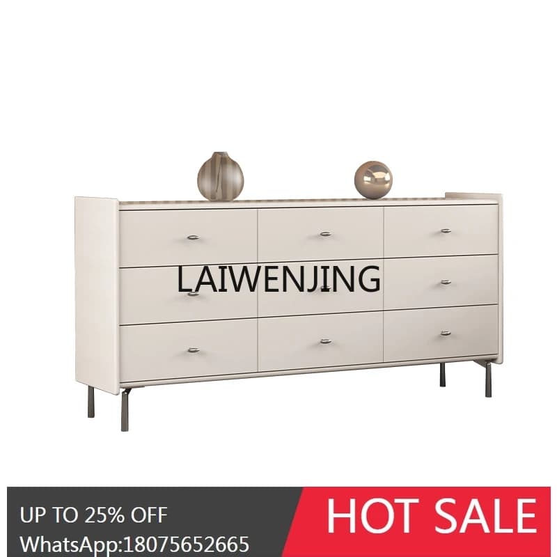 simple modern five-bucket storage cabinet living room wall drawer cabinet