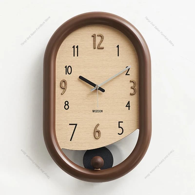 Mid-century Style Retro Wall Clock Nordic Creative Art Design Living Room Wall Clock Dining Room Home Decor Reloj Pared FYWC
