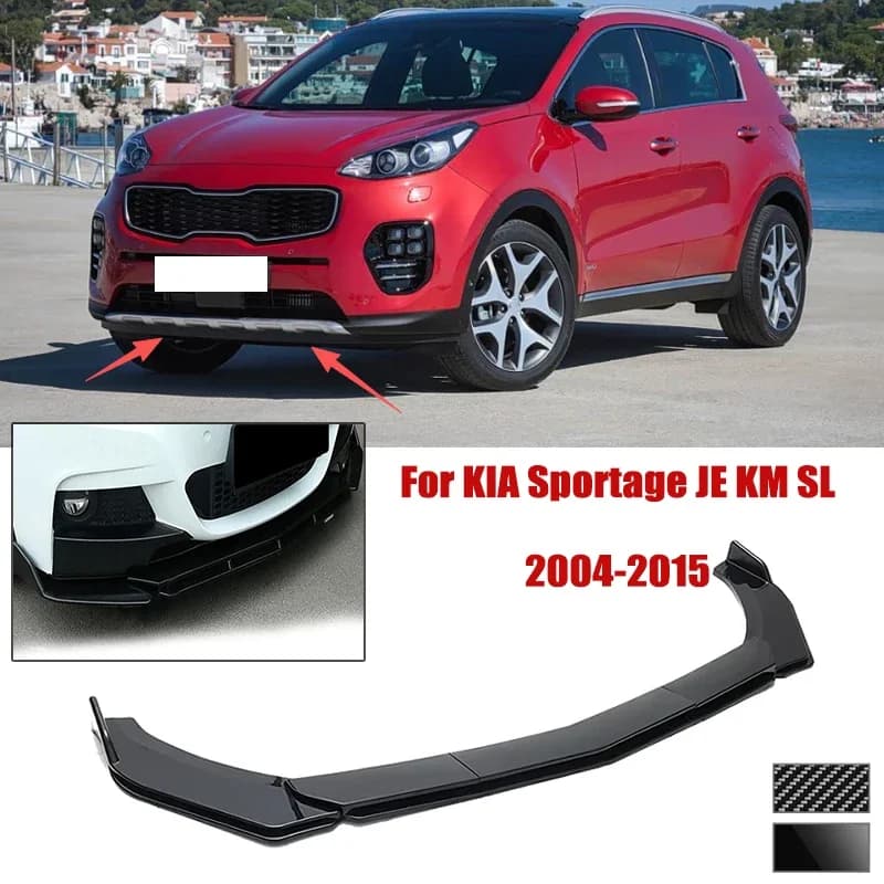 5pcs Front Bumper Shovel For KIA Sportage JE KM SL 2004-2015 Spoiler Front Bumper Deflector Anti Scratch Protection Device