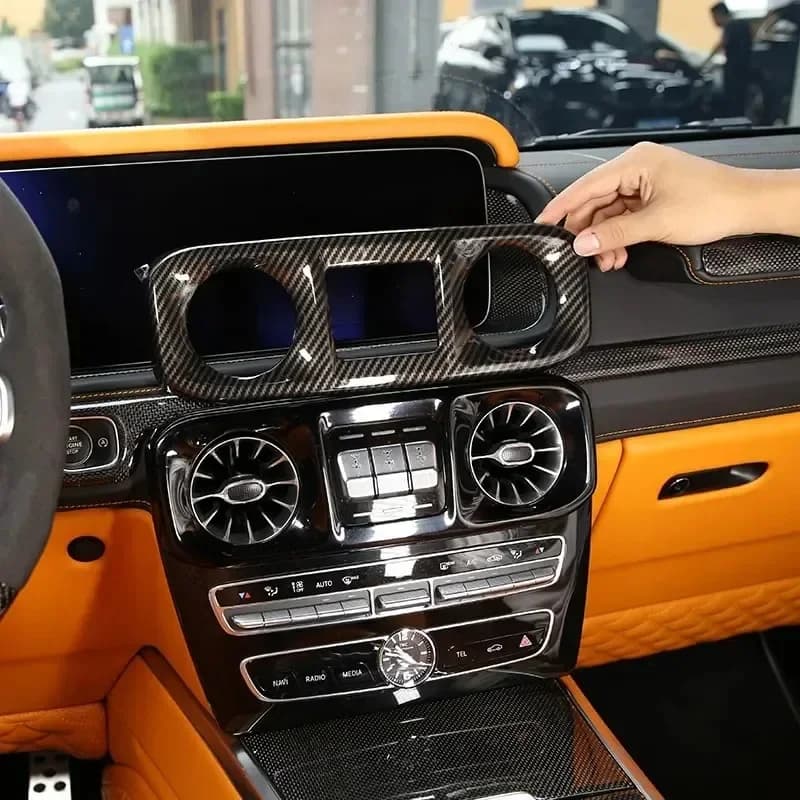For Mercedes Benz G Class W463 19-25 Car Center Console Air Condition Air Vent Outlet Frame Cover Trim Interior Car Accessories