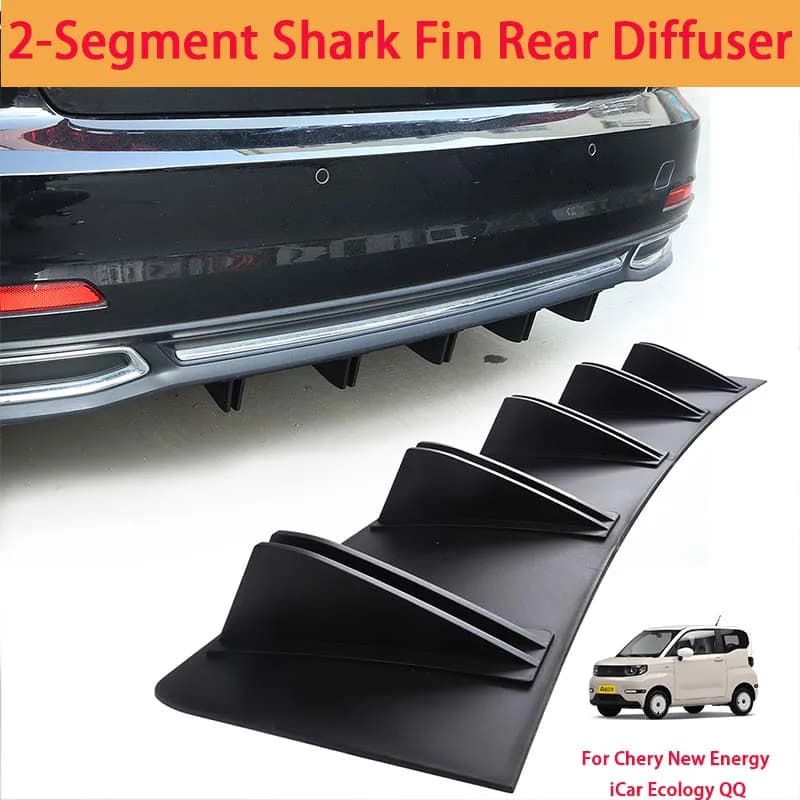 For Chery New Energy iCar Ecology  Shark Fin Rear Diffuser Split Chassis Spoiler Auto Aerodynamic Parts Aerodynamic Modification