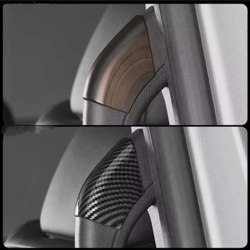 For Toyota Sienna 2021 -2024 Car Inner Rear Door Armrest Trim Covers ABS Plastic Decoration Accessories Frame Stickers 4Pcs