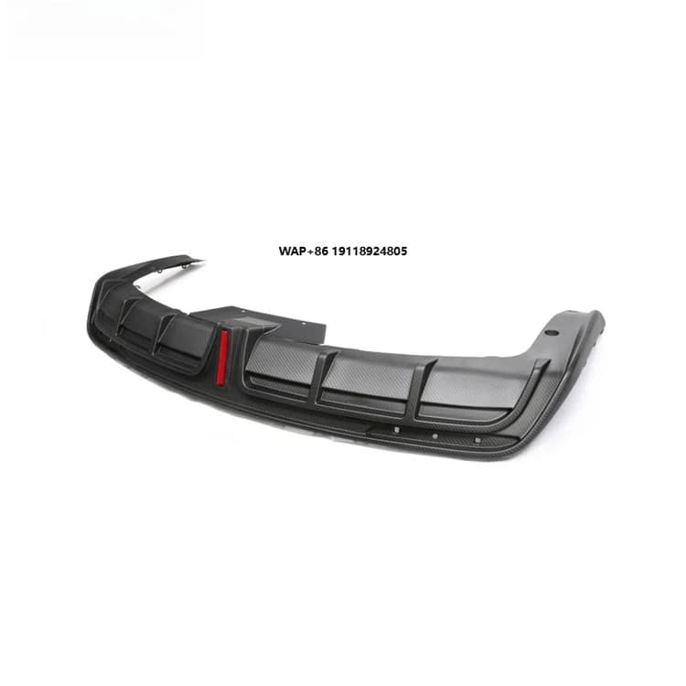 Dry Carbon Fiber Rear Diffuser for Model S 2021+  Rear Bumper Lip Diffuser