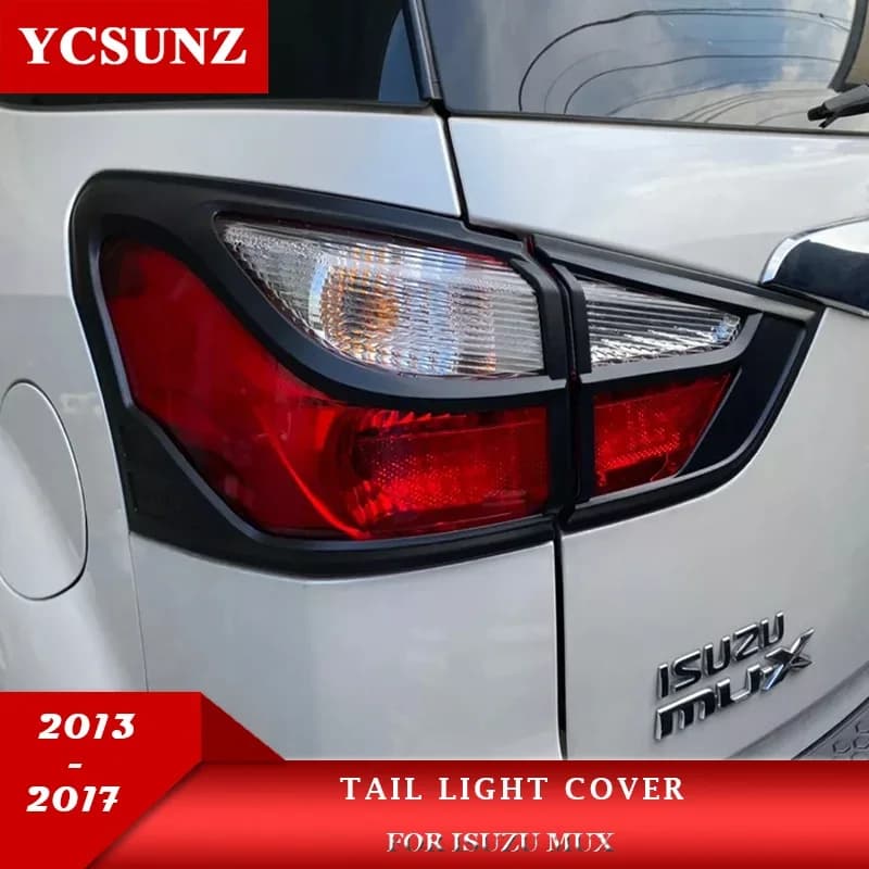ABS Tail light Cover For Isuzu Mux MU-X 2014 2015 2016 2017 SUV Rear Lamp Hood  Exterior Parts Car Styling YCSUNZ