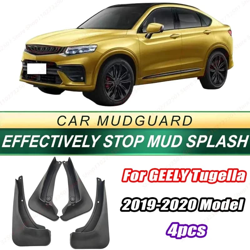 For GEELY Tugella 2019-2020 Model 4PCS Front Rear Mud Flaps Splash Guards Fender Mudguards Auto Accessories