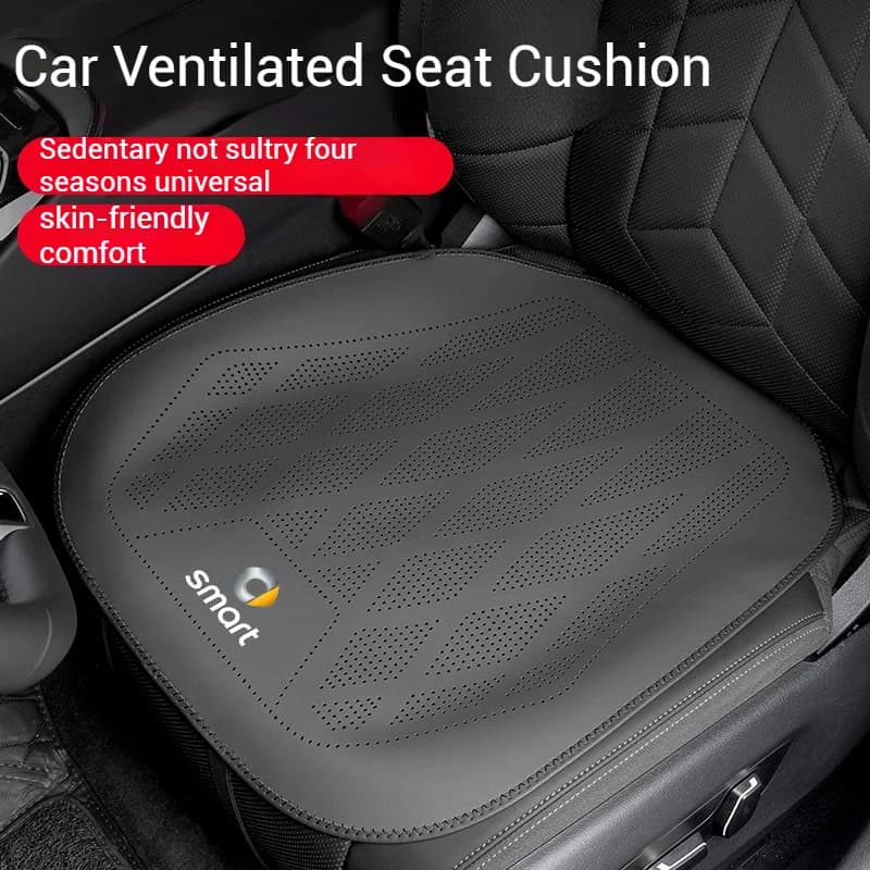 Car Nappa Leather Ventilated Seat Cushion Car Seat Cover For Smart 451 450 453 EQ Fortwo Forfour Forstars Fourjoy Forvision